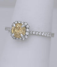 Load image into Gallery viewer, 14k White Gold S Kashi 1.00ct Round Diamond Halo Engagement Ring