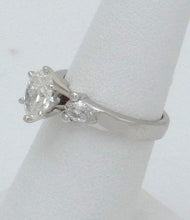 Load image into Gallery viewer, Platinum 950 1.01ct Center Oval 1/4ct Pear Accents Engagement Ring
