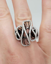 Load image into Gallery viewer, 3/4ct DIAMOND WAVY DIAMOND RING in 14K WHITE GOLD