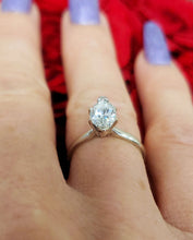 Load image into Gallery viewer, GIA Certified 1.06ct T.W. Marquise Diamond Engagement Ring in 14k White Gold