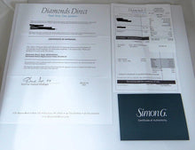 Load image into Gallery viewer, SIMON G. 18k WHITE GOLD 1.18ct VS ROUND DIAMOND CLUSTER WIDE WAVE COCKTAIL RING