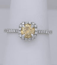 Load image into Gallery viewer, 14k White Gold S Kashi 1.00ct Round Diamond Halo Engagement Ring