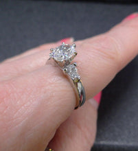 Load image into Gallery viewer, Platinum 950 1.01ct Center Oval 1/4ct Pear Accents Engagement Ring