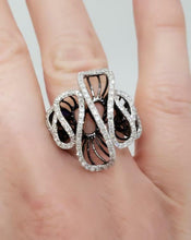 Load image into Gallery viewer, 3/4ct DIAMOND WAVY DIAMOND RING in 14K WHITE GOLD