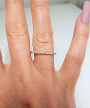 Load image into Gallery viewer, .30ct T.W. 15 DIAMOND WEDDING BAND in 10K WHITE GOLD