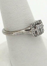 Load image into Gallery viewer, 10k WHITE GOLD 1/5ct PRINCESS CUT DIAMOND ENGAGEMENT or PROMISE RING