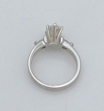 Load image into Gallery viewer, Platinum 950 1.01ct Center Oval 1/4ct Pear Accents Engagement Ring