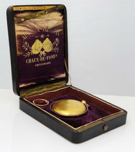 Load image into Gallery viewer, VINTAGE 1972 A. SALZMANN 18K YELLOW GOLD POCKET WATCH 45MM