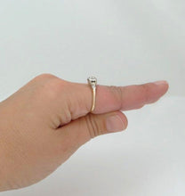 Load image into Gallery viewer, LADIES VINTAGE 14K YELLOW GOLD 1/4ct THREE DIAMOND PROMISE ENGAGEMENT RING