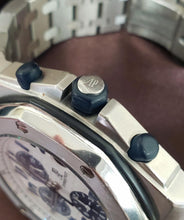 Load image into Gallery viewer, 43mm Audemars Piguet Royal Oak Offshore Chrono Panda White Navy Watch