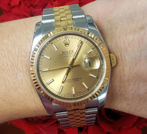 36mm Rolex Datejust Two Tone Jubilee 18k Gold /SS New Style 116233