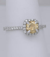 Load image into Gallery viewer, 14k White Gold S Kashi 1.00ct Round Diamond Halo Engagement Ring