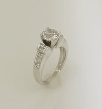 Load image into Gallery viewer, 1 3/4ct DIAMOND ROUND EUROPEAN CUT VINTAGE ENGAGEMENT RING 14K WHITE GOLD