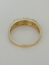 Load image into Gallery viewer, 14K YELLOW GOLD HIGH POLISH 6 ROUND CZ 1/3ct WEDDING BAND RING
