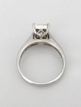 Load image into Gallery viewer, LADIES 14K WHITE GOLD 1.00ct DIAMOND INVISIBLE SET PRINCESS ENGAGEMENT RING 7