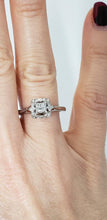 Load image into Gallery viewer, 10k WHITE GOLD 1/5ct PRINCESS CUT DIAMOND ENGAGEMENT or PROMISE RING