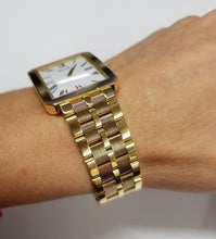 Load image into Gallery viewer, 750 18k YELLOW GOLD PIAGET PROTOCOLE WHITE ROMAN WATCH 26mm 80354
