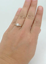 Load image into Gallery viewer, LADIES VINTAGE 14K YELLOW GOLD 1/4ct THREE DIAMOND PROMISE ENGAGEMENT RING