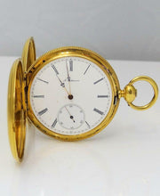 Load image into Gallery viewer, VINTAGE 1972 A. SALZMANN 18K YELLOW GOLD POCKET WATCH 45MM