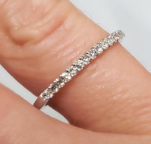 Load image into Gallery viewer, .30ct T.W. 15 DIAMOND WEDDING BAND in 10K WHITE GOLD
