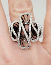 Load image into Gallery viewer, 3/4ct DIAMOND WAVY DIAMOND RING in 14K WHITE GOLD