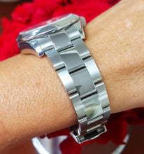 Load image into Gallery viewer, Ladies 31mm Rolex Oyster Perpetual SS Oyster Arabic Automatic Black Dial 177200