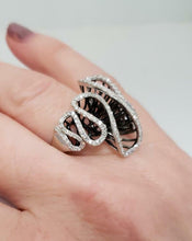 Load image into Gallery viewer, 3/4ct DIAMOND WAVY DIAMOND RING in 14K WHITE GOLD