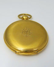 Load image into Gallery viewer, VINTAGE 1972 A. SALZMANN 18K YELLOW GOLD POCKET WATCH 45MM