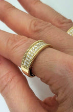 Load image into Gallery viewer, 14k YELLOW GOLD 2.12ct ROUND DIAMOND ENGAGEMENT BRIDAL TRIO SET
