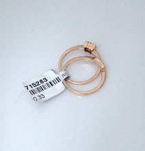Load image into Gallery viewer, 14k Rose Gold .33ct Princess Diamond Halo Engagement Ring & Wedding Band Set