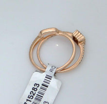 Load image into Gallery viewer, 14k Rose Gold .33ct Princess Diamond Halo Engagement Ring & Wedding Band Set