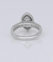 Load image into Gallery viewer, 14k White Gold Marquise 1 1/4ct Diamond Solitaire VS/ FG Halo Engagement Ring