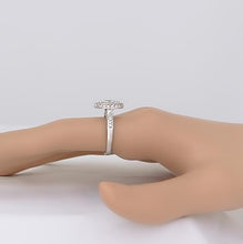 Load image into Gallery viewer, 14k White Gold Marquise 1 1/4ct Diamond Solitaire VS/ FG Halo Engagement Ring