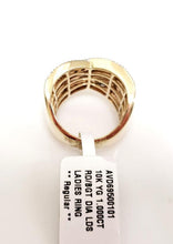 Load image into Gallery viewer, 1.00ct T.W. Baguette &amp; Round Diamond Multi Row CrissCross Ring In 10k Gold
