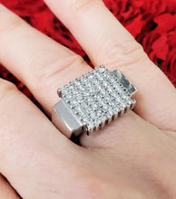 Load image into Gallery viewer, 1/2ct Diamond Square Shape Ring in 14k White Gold
