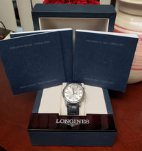 Load image into Gallery viewer, 38mm Longines Conquest Heritiage Date Auto Chronograph Stainless Steel Watch
