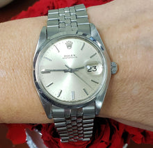 Load image into Gallery viewer, Vintage 34mm Rolex Oyster Date Stainless Steel Jubilee Band Smooth Auto 6694
