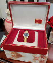 Load image into Gallery viewer, Complete- 26mm Rolex President Datejust 18k Yellow Gold Blue Diamond Auto 69138

