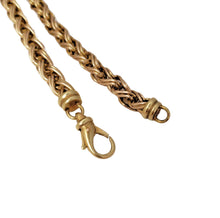 Load image into Gallery viewer, 14k Yellow Gold 6mm Box Wheat Link Long Necklace 24&quot;

