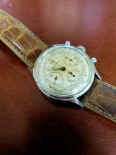 Load image into Gallery viewer, Super Rare 37mm Vintage Longines Chronograph Stainless Steel Manual Wind Watch
