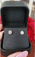Load image into Gallery viewer, 1.00ct Round Natural Diamond Brilliant Cut Studs Earrings in 14k White Gold
