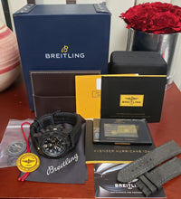 Load image into Gallery viewer, Complete Set 45mm Breitling Avenger Hurricane Black Dial BF31 Automatic XB0180E4 Watch

