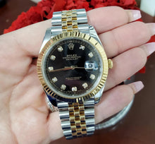 Load image into Gallery viewer, Rolex Datejust 41mm 126333 Two Tone Jubilee Black Diamond Dial Fluted Bezel Auto
