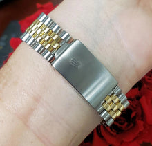 Load image into Gallery viewer, 36mm Rolex Datejust Two Tone 18k Gold Steel Jubilee Automatic Blue Diamond 16013
