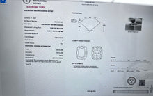 Load image into Gallery viewer, 9.00ct T.W. Long Cushion Cut Lab Created Diamond Engagement Ring in Platinum

