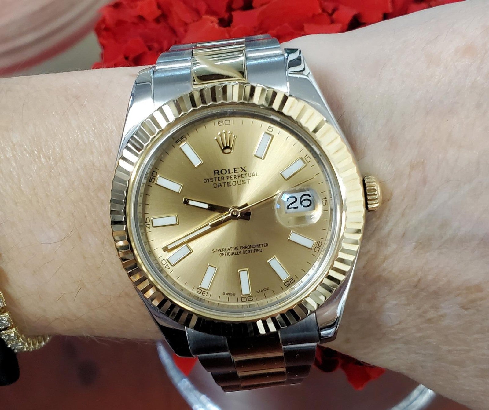 Rolex Datejust 41 126333 Two Tone Champagne Dial Fluted Bezel