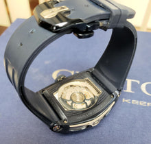 Load image into Gallery viewer, 45mm CVSTOS Sealiner PS Challenge GT Steel Skeleton Navy Blue &amp; White Strap Watch
