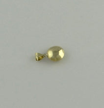 Load image into Gallery viewer, 14k Yellow Gold Blue Black Diamond Cut Eye Pendant
