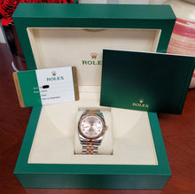 Load image into Gallery viewer, Factory 36mm Rolex Datejust Rose Gold &amp; Steel Jubilee Pink Diamond Dial 116231
