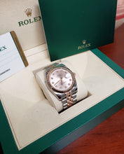 Load image into Gallery viewer, Factory 36mm Rolex Datejust Rose Gold &amp; Steel Jubilee Pink Diamond Dial 116231
